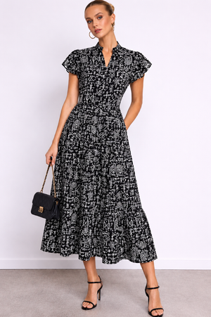 Vestido Solto Plissado Malena