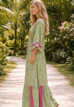 Vestido Toscano com Franjas