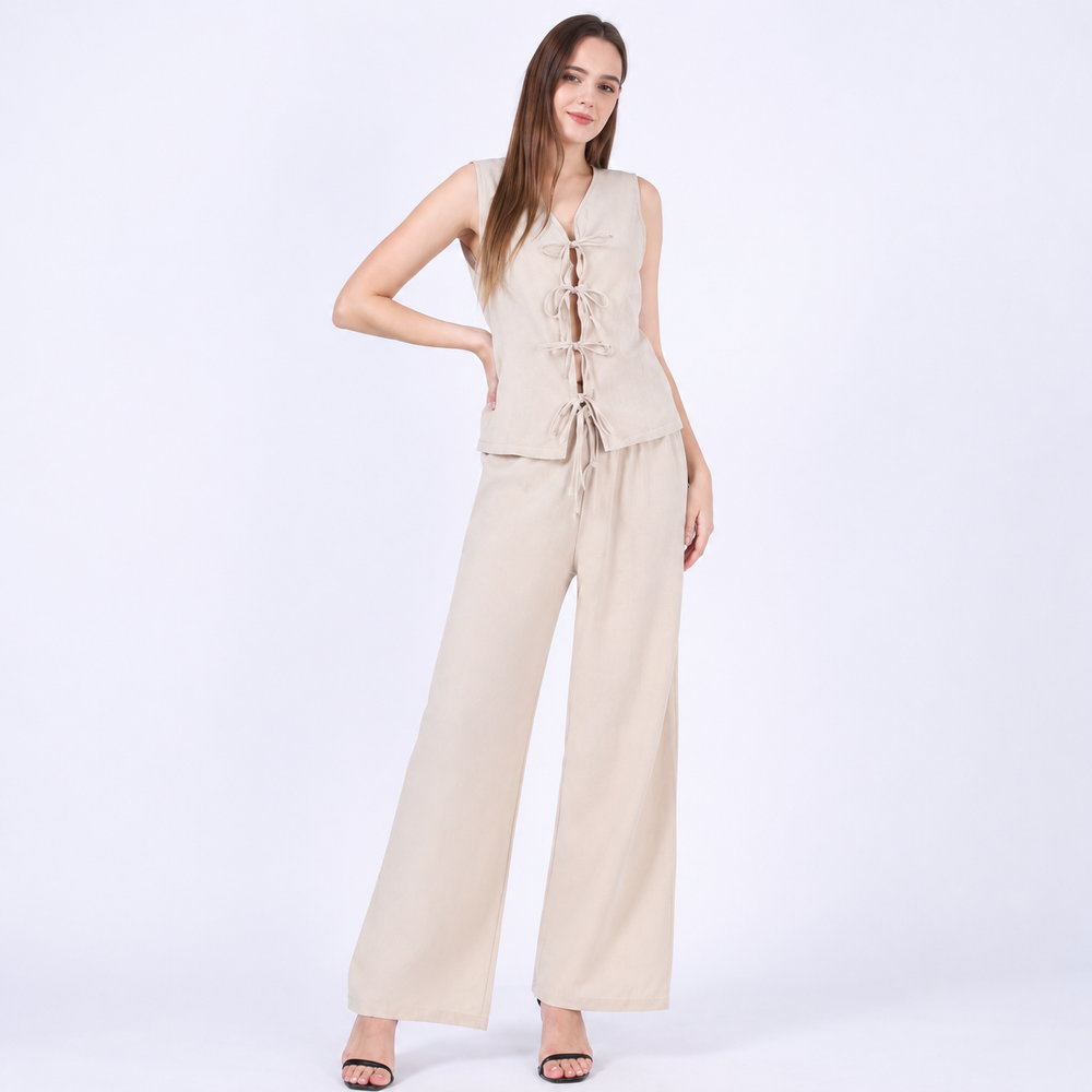 Conjunto Plissado "Golden Hour"
