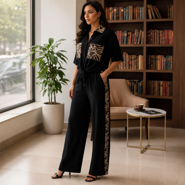 Conjunto de Estilo Plissado