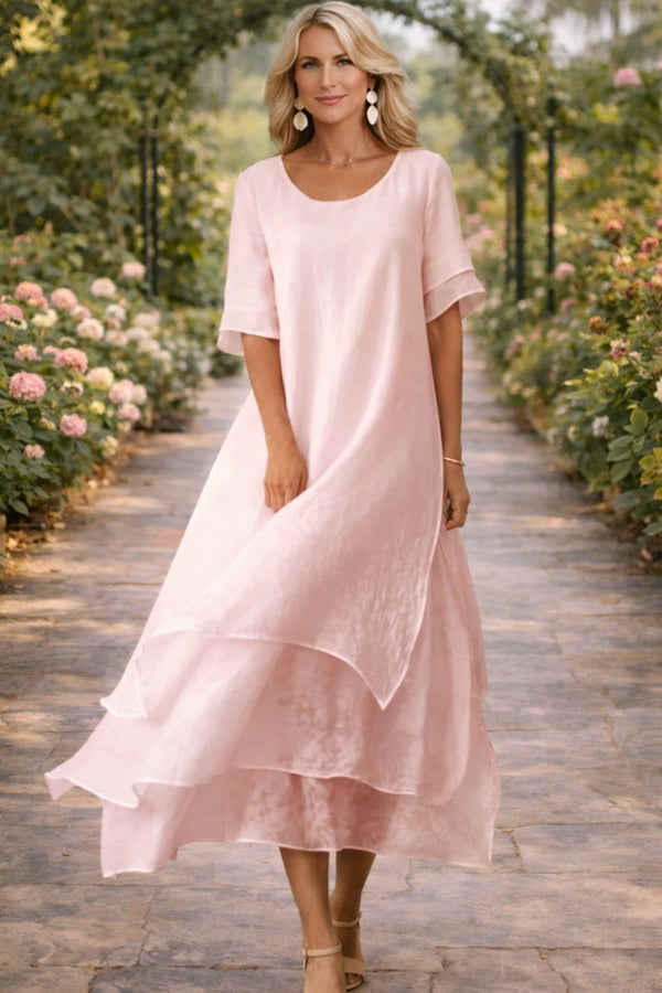 Anaya / Vestido Longo Escalonado Fluido