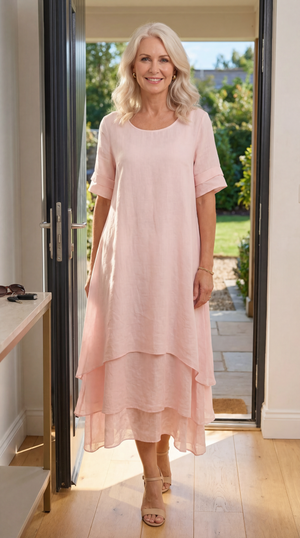 Anaya / Vestido Longo Escalonado Fluido