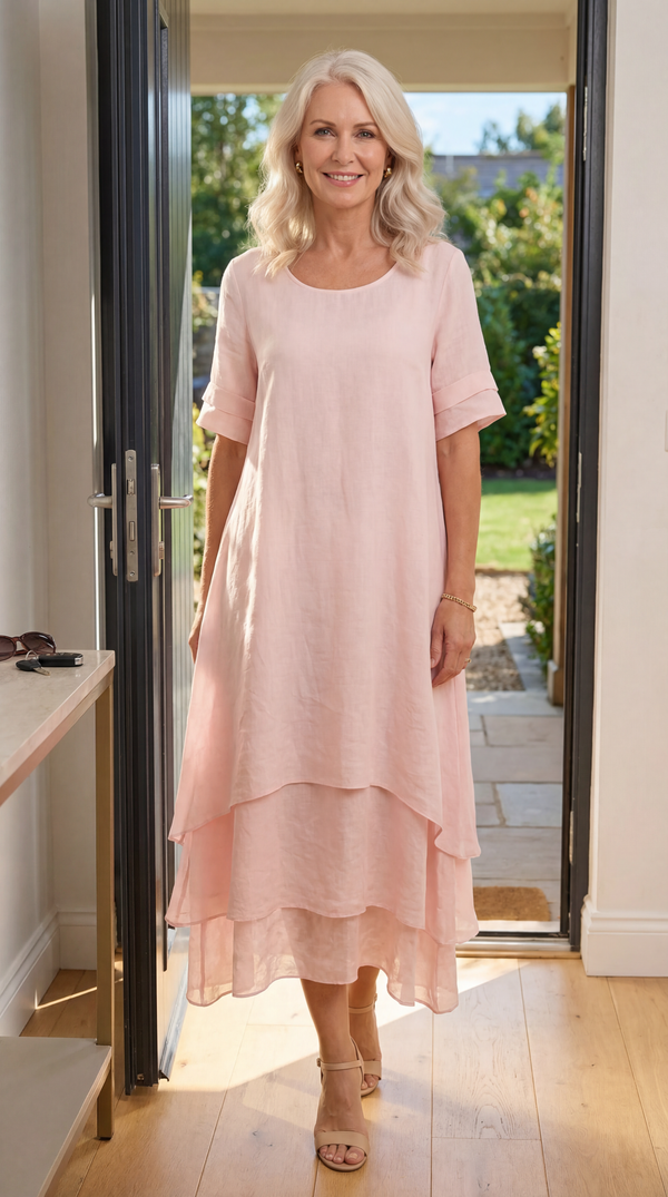 Anaya / Vestido Longo Escalonado Fluido