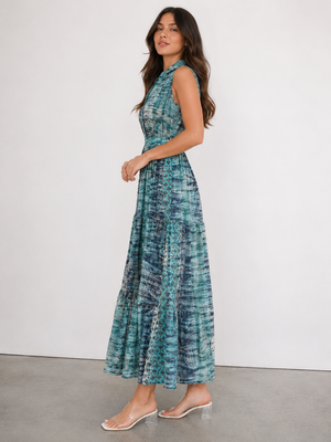 Vestido Maxi Block Mediterrâneo